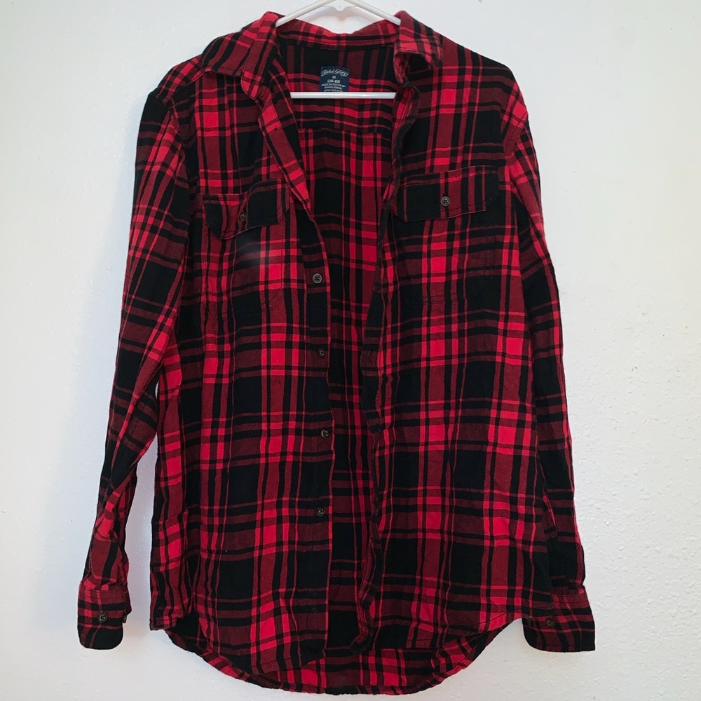 Red and Black Faded Glory Flannel